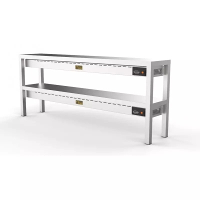 ÉTAGÈRE CHAUFFANTE EN CÉRAMIQUE 2 NIVEAUX 1600 8 HEATERS OF 250W